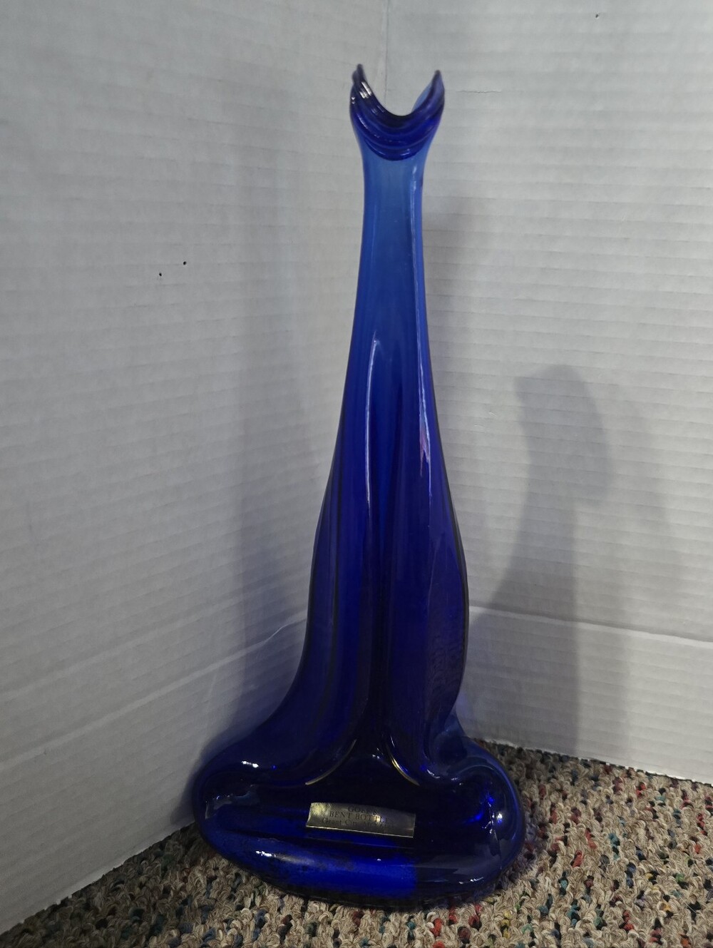 Goff's Bent Bottles Cobalt Blue Glass Bottle Made In Missouri USA Home Decor